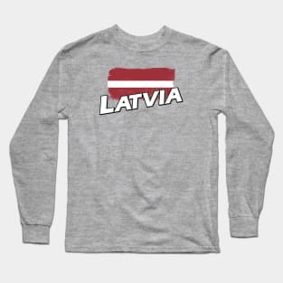 Latvia flag Long Sleeve T-Shirt